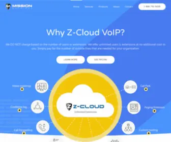 Missionmachines.com(Z-Cloud by Mission Machines Offers Better VoIP for Less Money) Screenshot