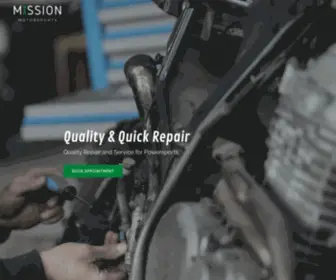 Missionmotodfw.com(Powersport, Repair) Screenshot