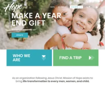 Missionofhope.com(Mission of Hope) Screenshot