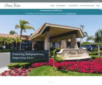 Missionpalms.net(Mission Palms Healthcare Center) Screenshot