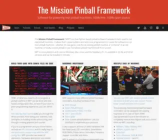 Missionpinball.org(The Mission Pinball Framework) Screenshot