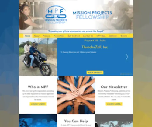 Missionprojects.org(Modern equipment makes a more efficient missionary) Screenshot