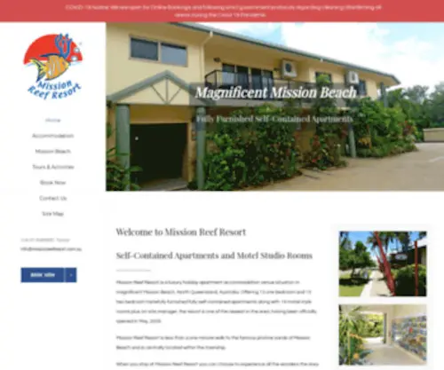 Missionreefresort.com.au(Mission Reef Resort) Screenshot