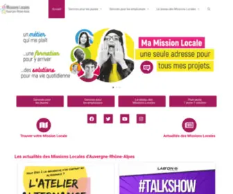 Missions-Locales.org(Les Missions Locales accompagnent les 16 à 25 ans dans toutes leurs démarches) Screenshot