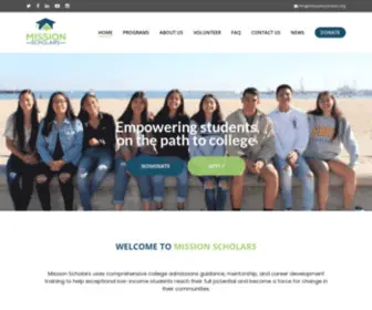 Missionscholars.org(Our mission) Screenshot