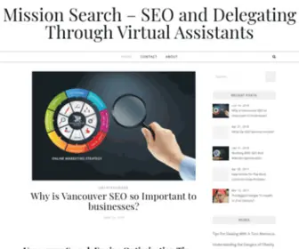 Missionsearch.org(SEO and Delegating Through Virtual Assistants) Screenshot