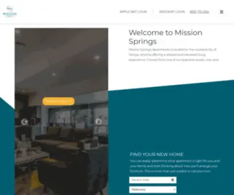 Missionspringsapts.com(Mission Springs) Screenshot