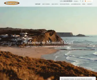 Missiontosurf.at(MissionToSurf Surfcamp in Portugal) Screenshot