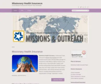 Missiontravelinsurance.net(Missionary Health Insurance) Screenshot