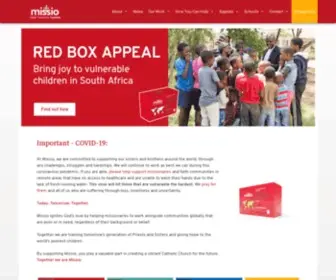 Missio.org.uk(Home) Screenshot