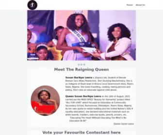 Missisped.com.ng(ISPED Beauty Pageant) Screenshot