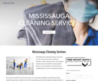 Mississaugacleaningservices.ca(Cleaning Services) Screenshot