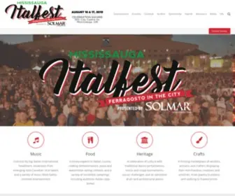 Mississaugaitalfest.com(Ferragosto in the City) Screenshot