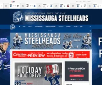 Mississaugasteelheads.com(Official site of the Mississauga Steelheads) Screenshot