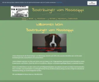Mississippi-Boxer.de(Boxerzwinger vom Mississippi) Screenshot