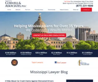 Mississippilawyer-Blog.com(Coxwell & Associates) Screenshot