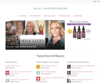 Misslizzy.me(Miss Lizzy Thyroid Support) Screenshot