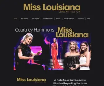 Misslouisiana.com(Miss Louisiana Organization) Screenshot