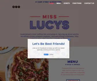 Misslucys.co.nz(Bar & Pizzeria) Screenshot