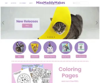 Missmaddymakes.com(Costumes for Cats) Screenshot