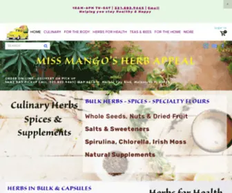 Missmangosherbappeal.com(Miss Mango's Herb Appeal) Screenshot