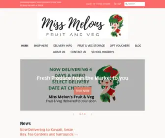 Missmelons.com.au(Miss Melons Fruit and Veg) Screenshot