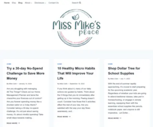 Missmikesplace.com(Missmikesplace) Screenshot