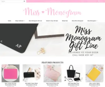 Missmonogram.com.au(Personalised Leather Accessories) Screenshot