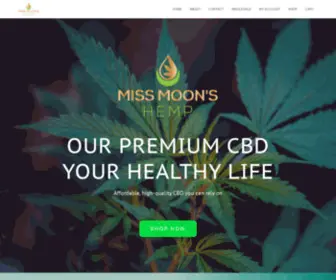 Missmoonshemp.com(Buy natural CBD hemp oil from Miss Moon's Hemp. Our CBD oil for sale) Screenshot