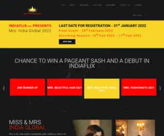 MissmrsindiaGlobal.com(Be the Next Beauty Queen. Life changing opportunity) Screenshot