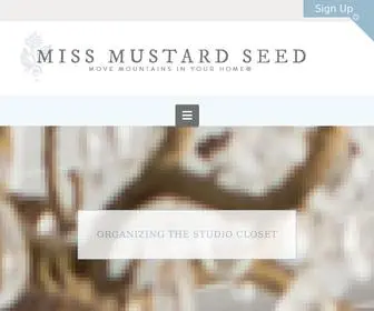 Missmustardseed.com(Miss Mustard Seed) Screenshot