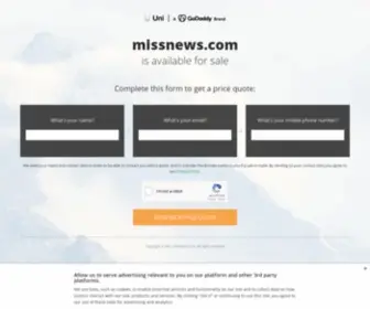 Missnews.com(The Leading News Site on the Net) Screenshot