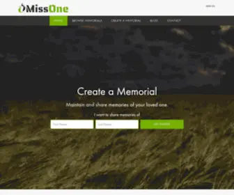 Missone.in(Free online memorials for your lost loved one) Screenshot