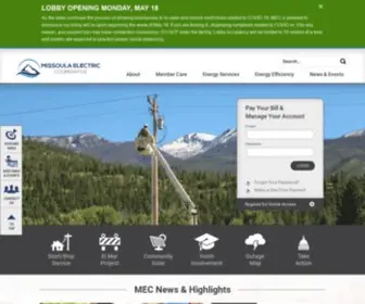 Missoulaelectric.com(Missoula Electric Cooperative) Screenshot