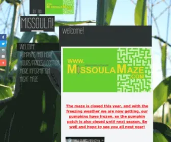 Missoulamaze.com(Corn maze) Screenshot