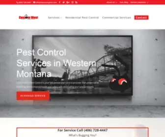 Missoulapest.com(Custom West Pest Control) Screenshot