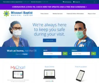 Missouribaptistmedicalcenter.org(Missouri Baptist Medical Center in St) Screenshot