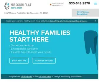 Missouriflatdentalgroup.com(Dentist Office in Placerville) Screenshot