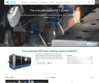 Missp.pro(Manufacturing and complex supply of technological equipment for automatic lines of bottling and packaging of PET products) Screenshot