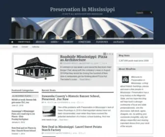 Misspreservation.com(Preservation in Mississippi) Screenshot