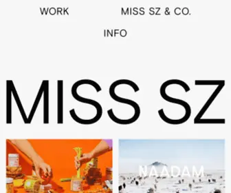 Misssz.com(Miss Sz) Screenshot