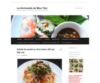 Misstamkitchenette.com(La kitchenette de Miss Tâm) Screenshot