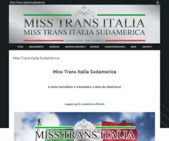 Misstransitalia.it(Miss Trans Italia Sudamerica) Screenshot