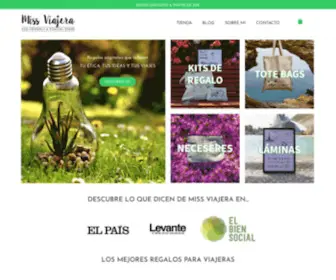 Missviajera.com(Regalos para viajeras ecológicos y de comercio justo) Screenshot