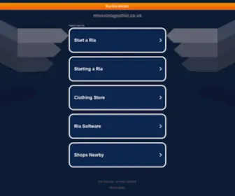 Missvintageaffair.co.uk(Uk wedding blog) Screenshot