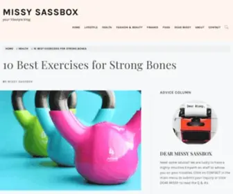 Missysassbox.com(Your lifestyle blog) Screenshot