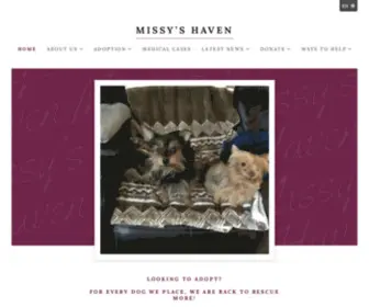 Missyshavencr.org(Missy’s Haven) Screenshot