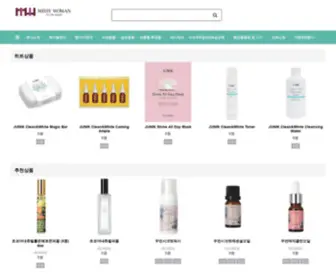 Missywoman.com(미시우먼코스메틱) Screenshot