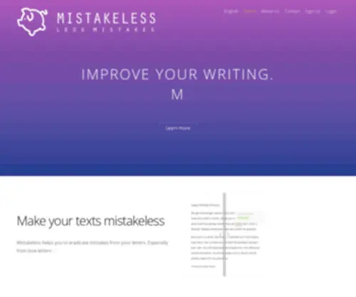 Mistakeless.com(Home) Screenshot