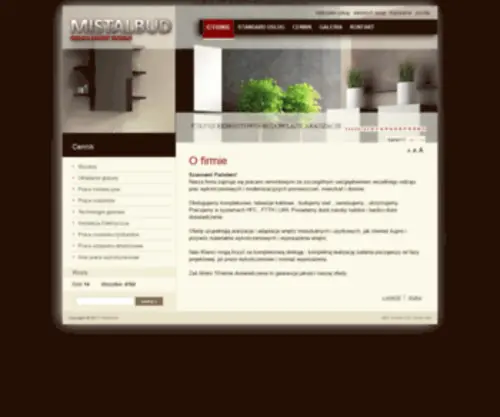 Mistalbud.com(O firmie) Screenshot